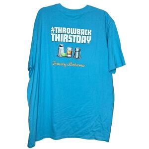 Tommy Bahama Shirt Throwback Thirstday Drinking Cotton Short Sleeve Mens XXL